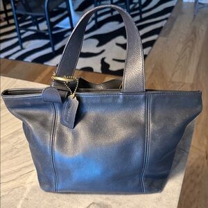 バッグ COACH Hamilton Tote Pebble Leather Navy Coach | Bags | Coach Hamilton Pebble Leather Tote | Poshmark